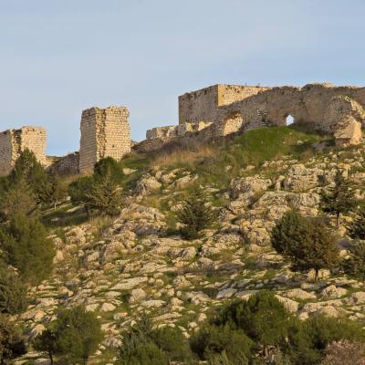 Es Andalusia Mountain Peak Castle Ruin 