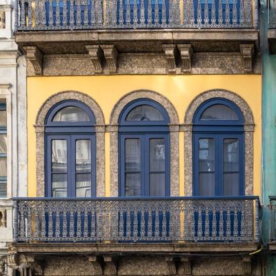 Brazil Balcony Blue Doors Yellow Wall900