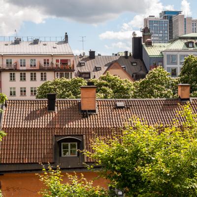 Se Stockholm Colours Rooftops Highrise Trees Blooming900