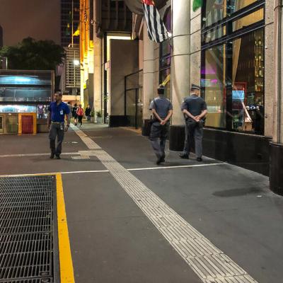 Saopaolo Avpaulista Police Patrolling Street900