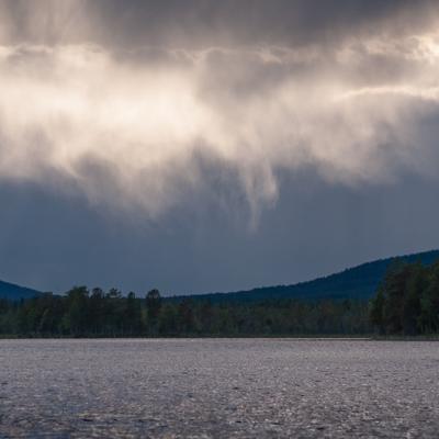 Se Lake Sky Rainclouds Hangingclouds Dramatic Forest Mountain