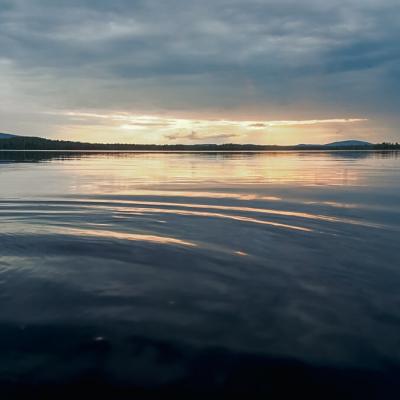 Se Norrbotten Sunset Tranqil Heavy Clouds Ripples900