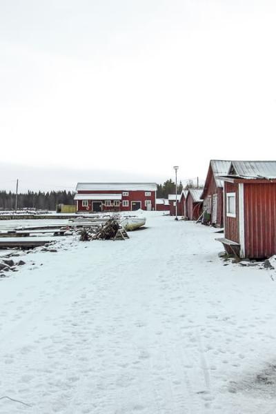 Se 08 Winter Fishingport Boathouses Jetties Snow Ice
