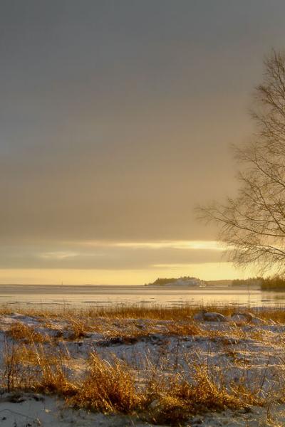 Se Winter Sunset Heavy Clouds Ice Horizon900