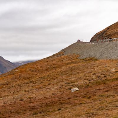 Svalbard Mountains Clouds Mountainside Road900