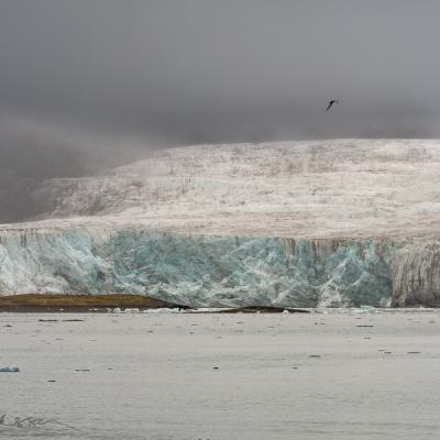Esmarksbreen, en smältande glaciär