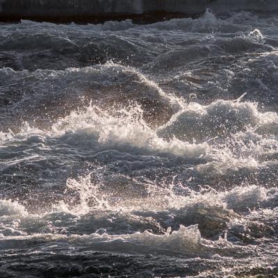 Se Winter Storforsen Winter Rapids Gushing Splashing900