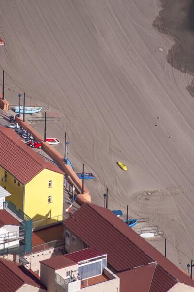 Gibraltar Birdseyeview Yellow House Boat Beach Turquoise Ocean900