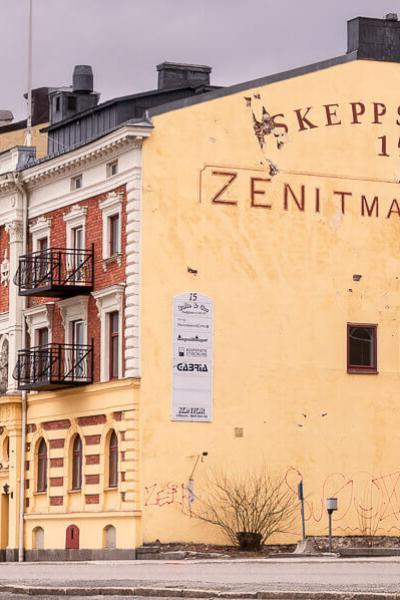 Sweden Ocher Yellow Gable Stonebuilding Old Logo Sweden Ocher Yellow Gable Stonebuilding Old Logo