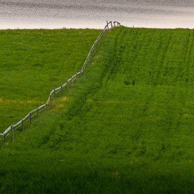 Se Pasture Field Downhill Uphill Fence Lake Summer900