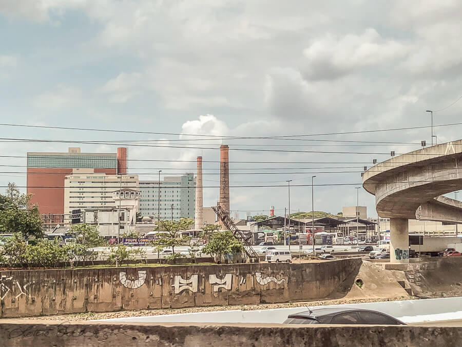Saopaolo Industrial Area Smokestacks Wall Graffiti900