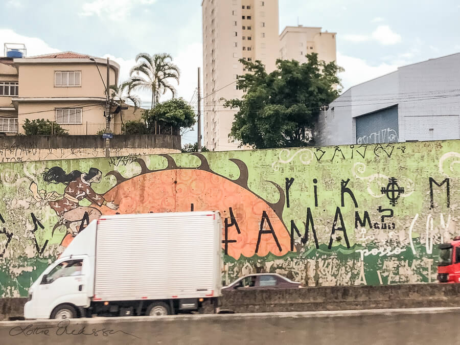Saopaolo Residential Wall Graffiti Truck900