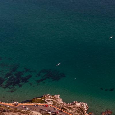 Atlantic Turqouise Ocean Birdseyeview Roadbelow